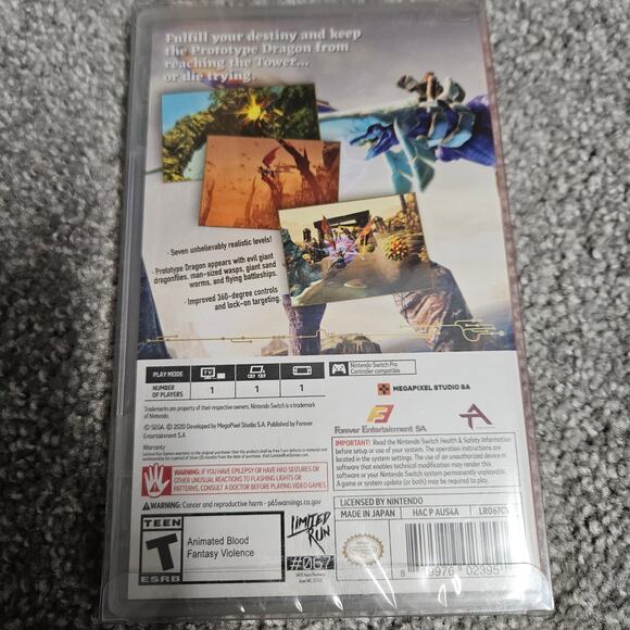 Panzer Dragon Nintendo Switch Limited Run 067 w/ Box Protector - Picture 2 of 3